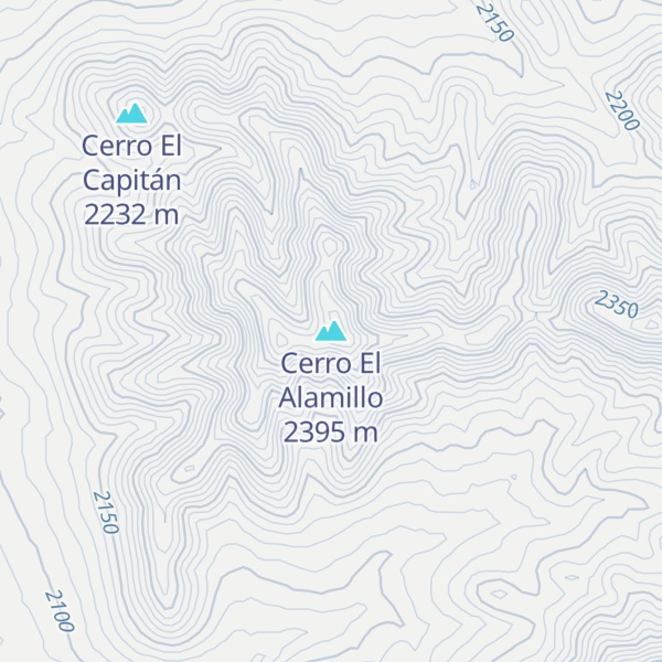 Map of Cerro El Alamillo