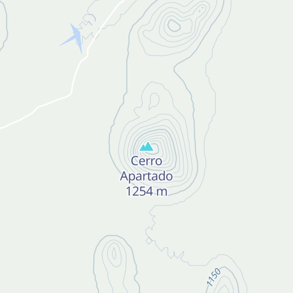 Map of Cerro Apartado