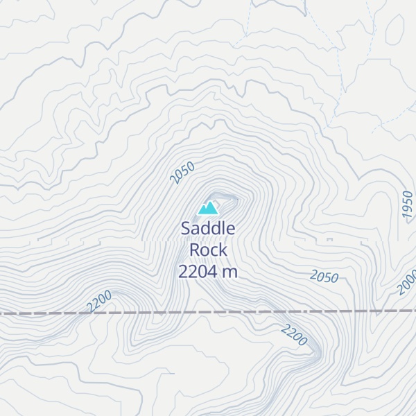 Map of Saddle Rock