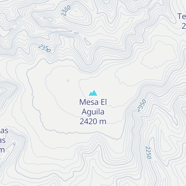 Map of Mesa El Aguila
