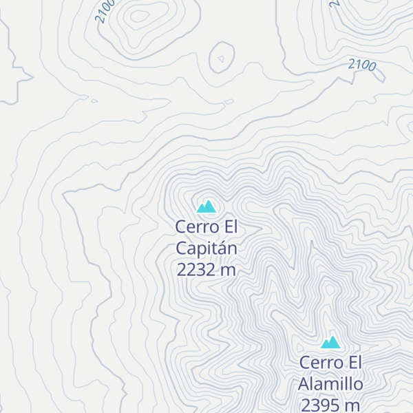 Map of Cerro El Capitán
