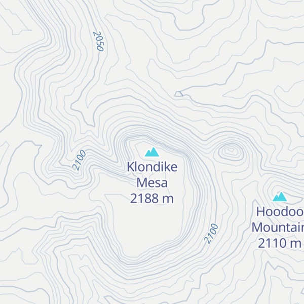Map of Klondike Mesa