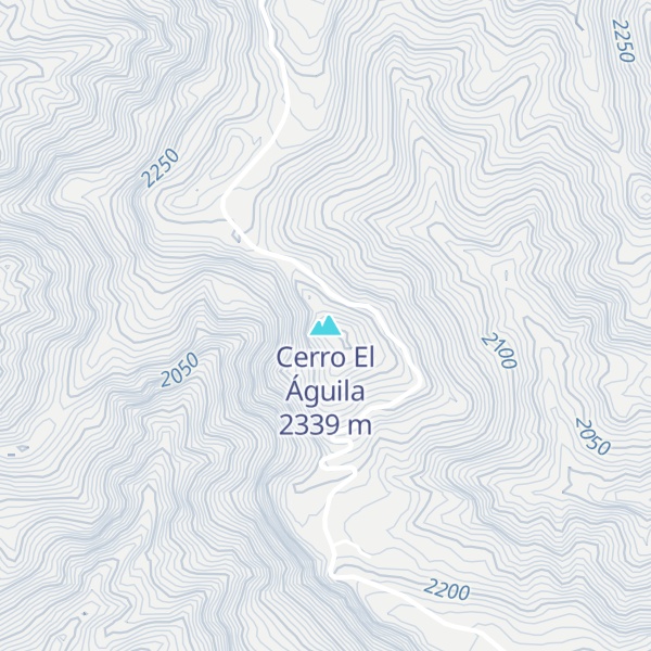 Map of Cerro El Águila