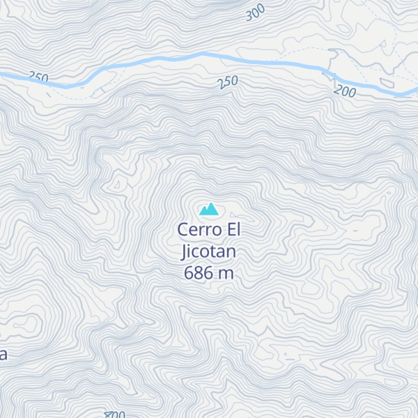 Map of Cerro El Jicotan