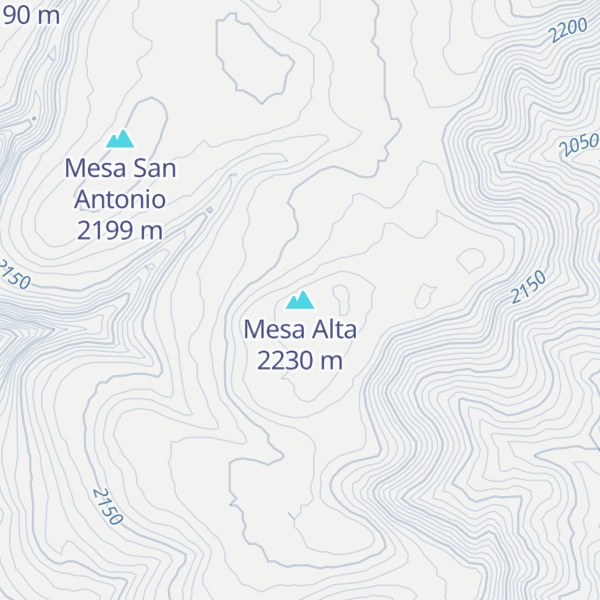 Map of Mesa Alta