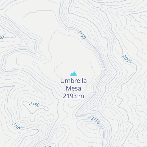Map of Umbrella Mesa