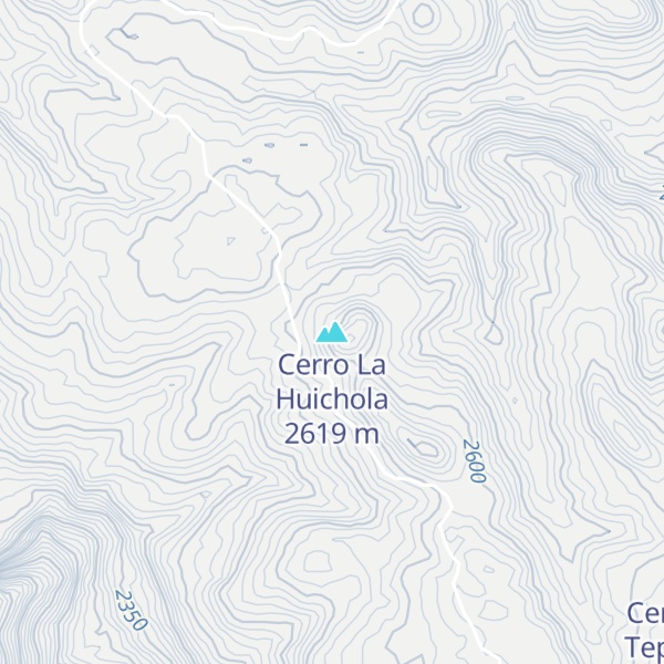 Map of Cerro La Huichola