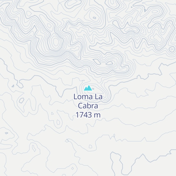 Map of Loma La Cabra