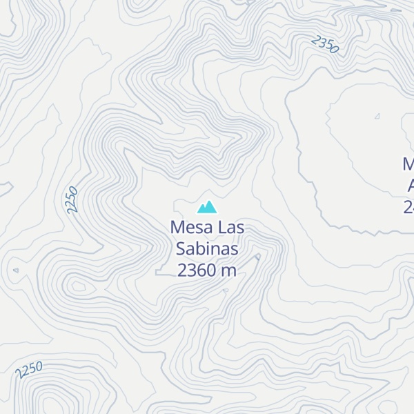 Map of Mesa Las Sabinas