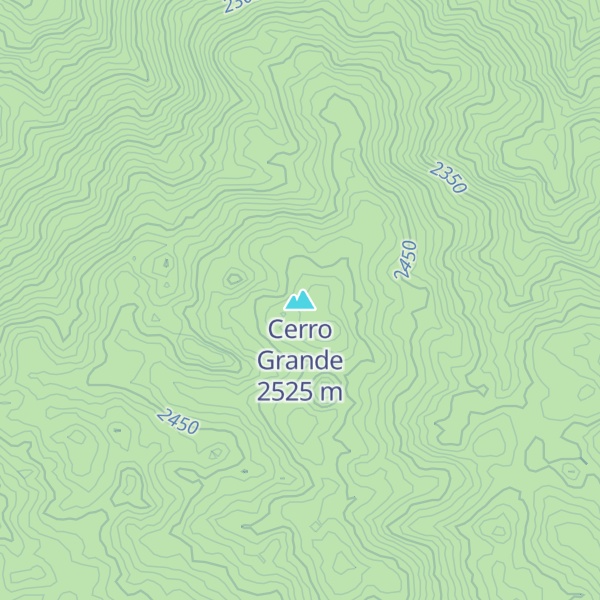 Map of Cerro Grande