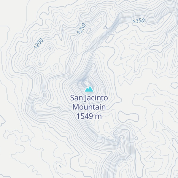 Map of San Jacinto Mountain