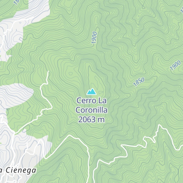 Map of Cerro La Coronilla