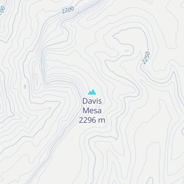 Map of Davis Mesa