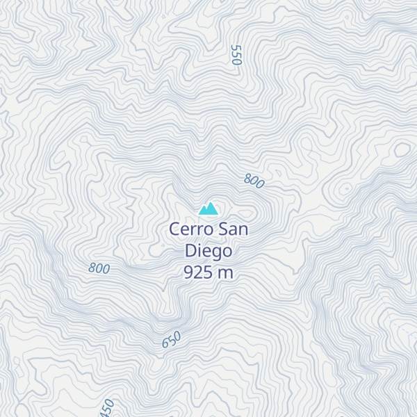Map of Cerro San Diego