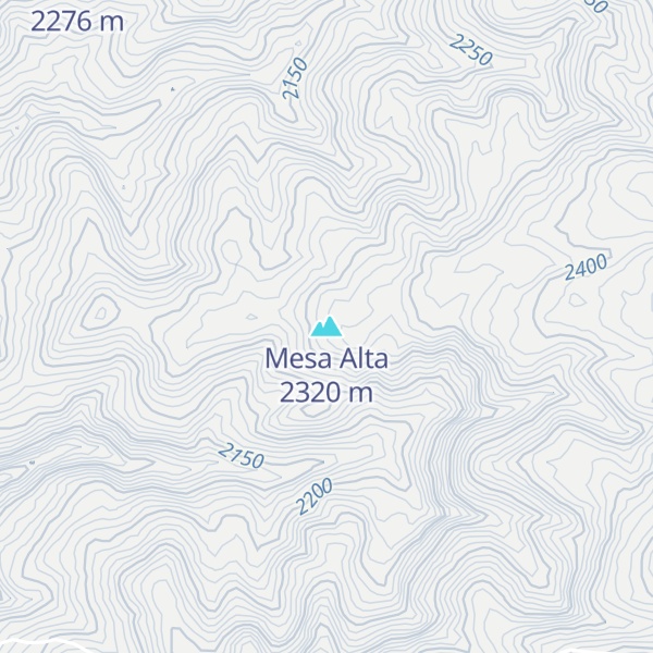 Map of Mesa Alta