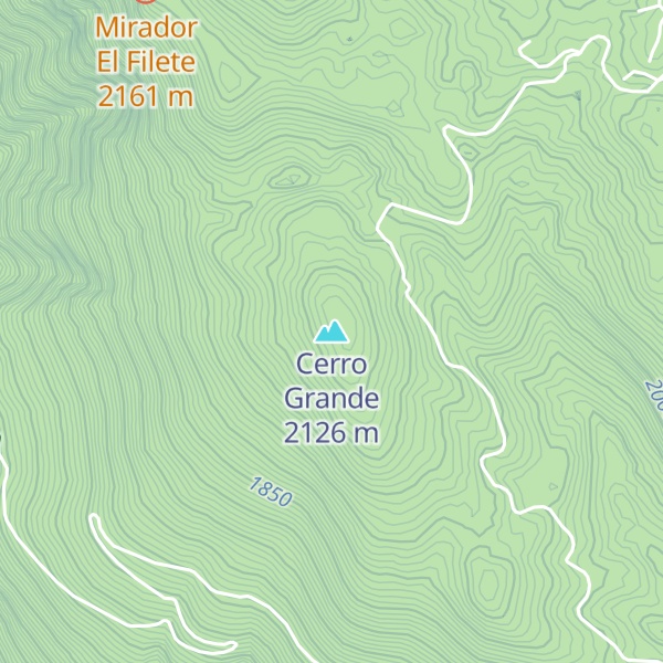 Map of Cerro Grande
