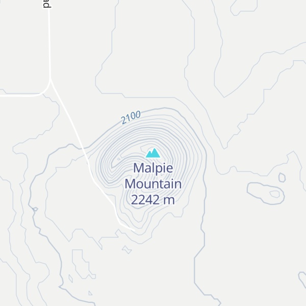 Map of Malpie Mountain