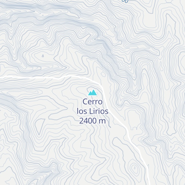 Map of Cerro los Lirios