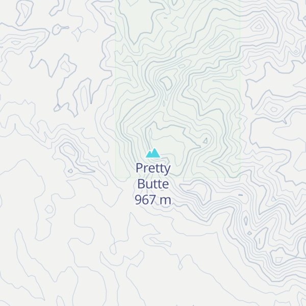 Map of Pretty Butte
