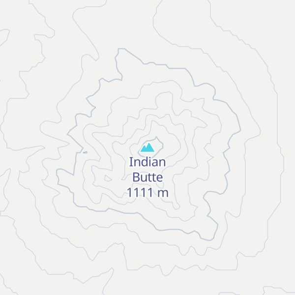 Map of Indian Butte