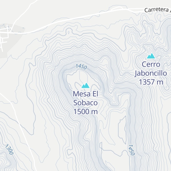 Map of Mesa El Sobaco