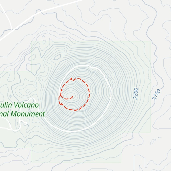 Map of Capulin Mountain
