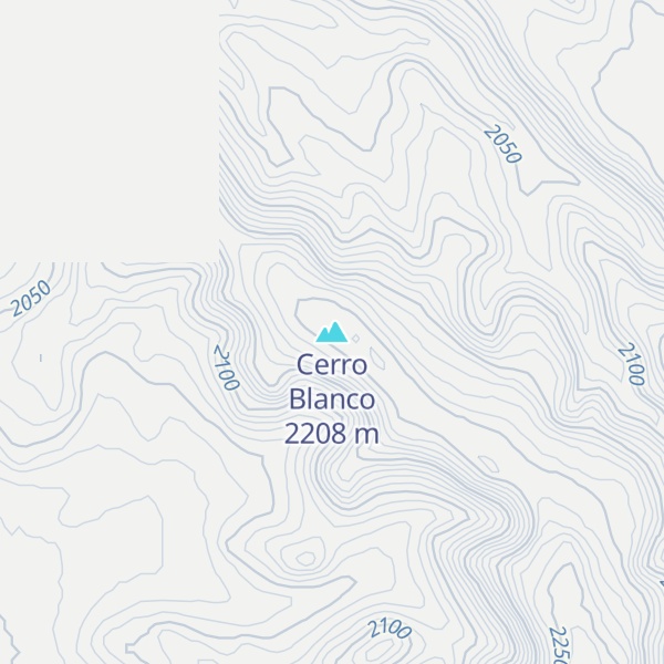 Map of Cerro Blanco