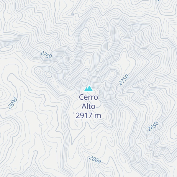 Map of Cerro Alto