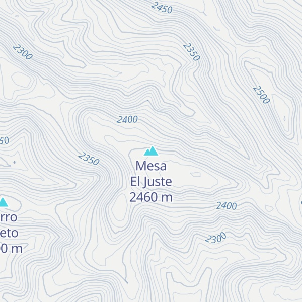 Map of Mesa El Juste