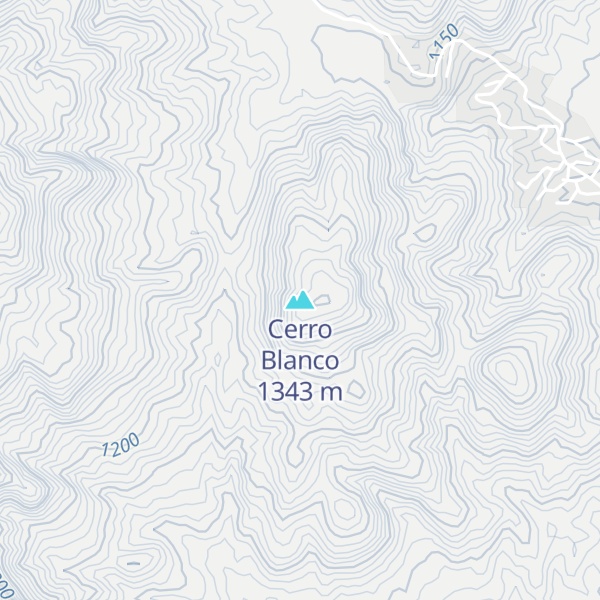Map of Cerro Blanco
