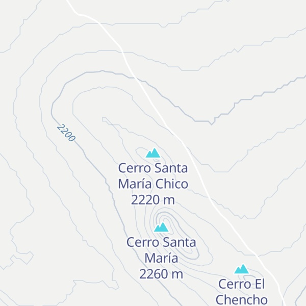 Map of Cerro Santa María Chico