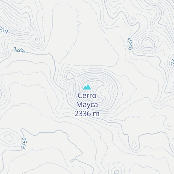 Map of Cerro Mayca