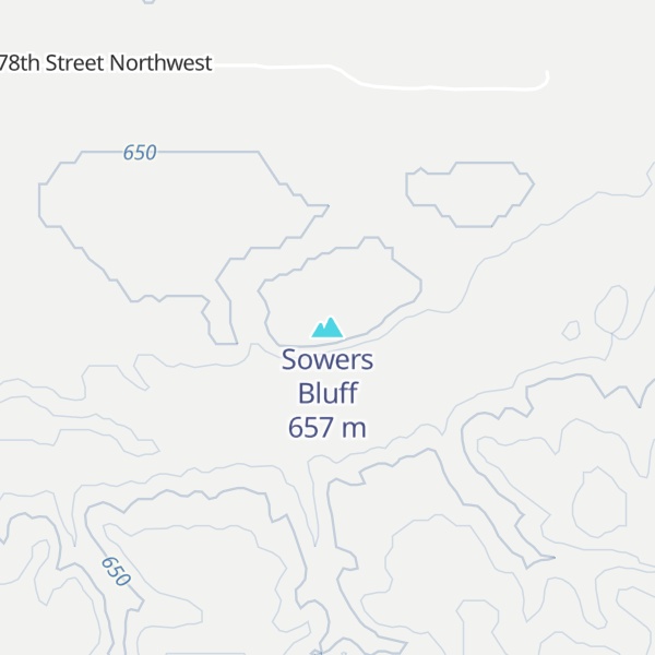 Map of Sowers Bluff