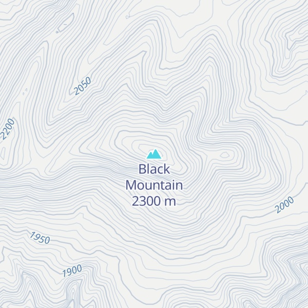 Map of Black Mountain