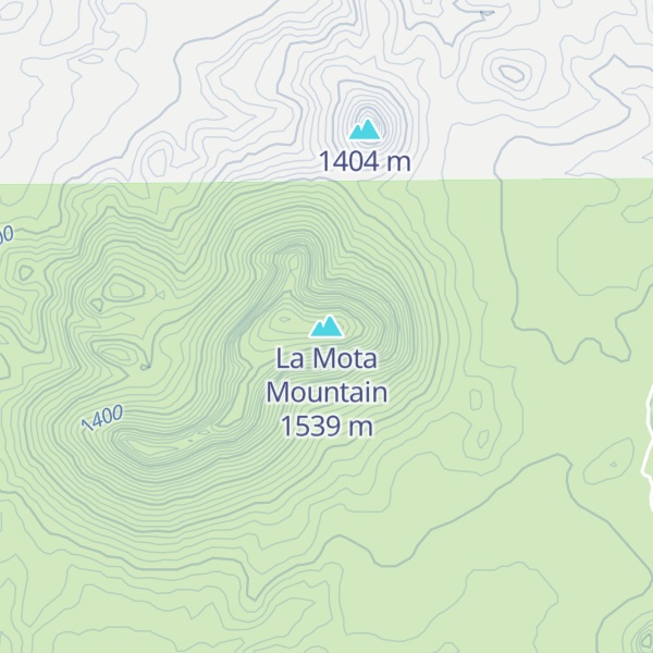 Map of La Mota Mountain