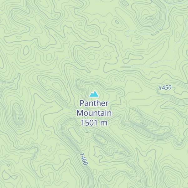 Map of Panther Mountain