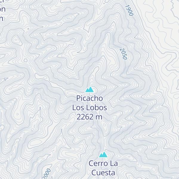 Map of Picacho Los Lobos