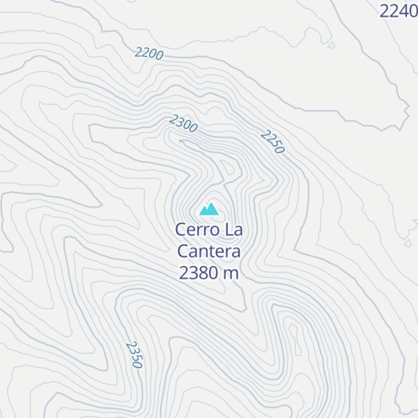 Map of Cerro La Cantera