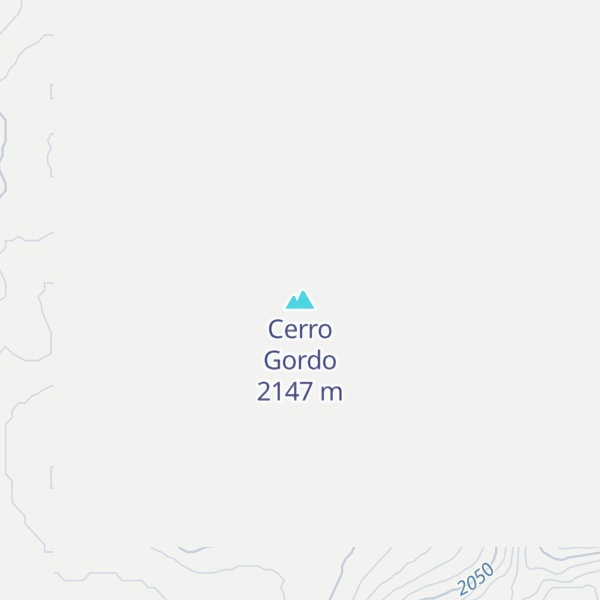 Map of Cerro Gordo