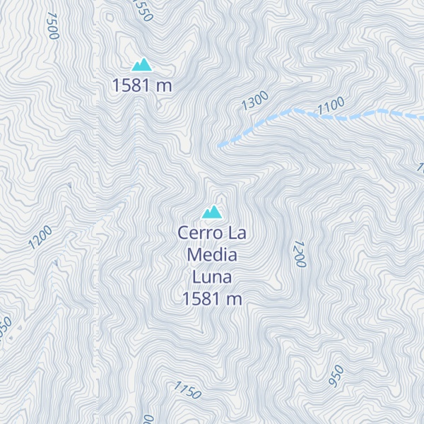 Map of Cerro La Media Luna