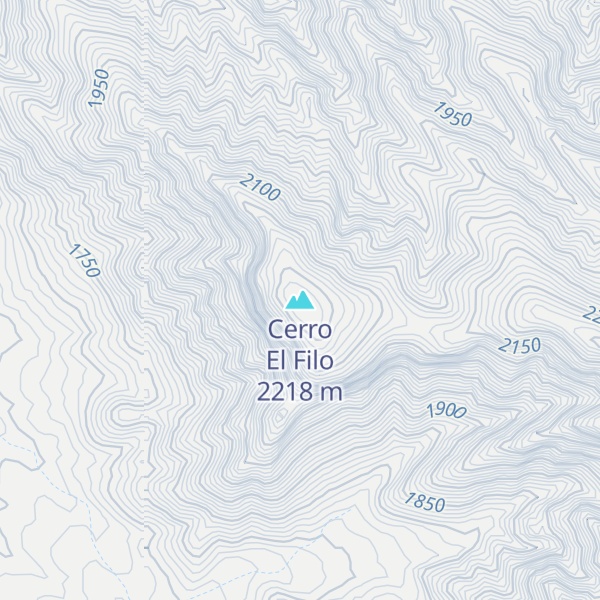 Map of Cerro El Filo