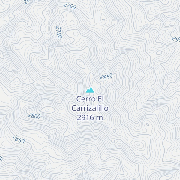 Map of Cerro El Carrizalillo