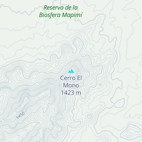 Map of Cerro El Mono
