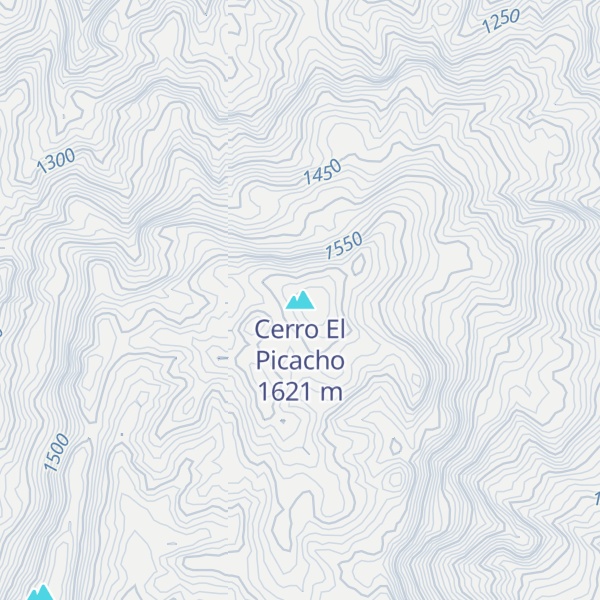 Map of Cerro El Picacho