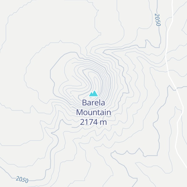 Map of Barela Mountain
