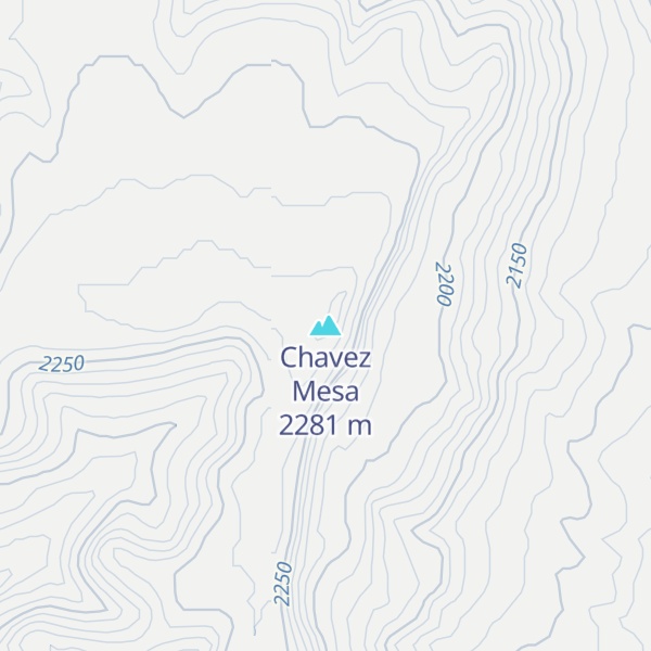 Map of Chavez Mesa