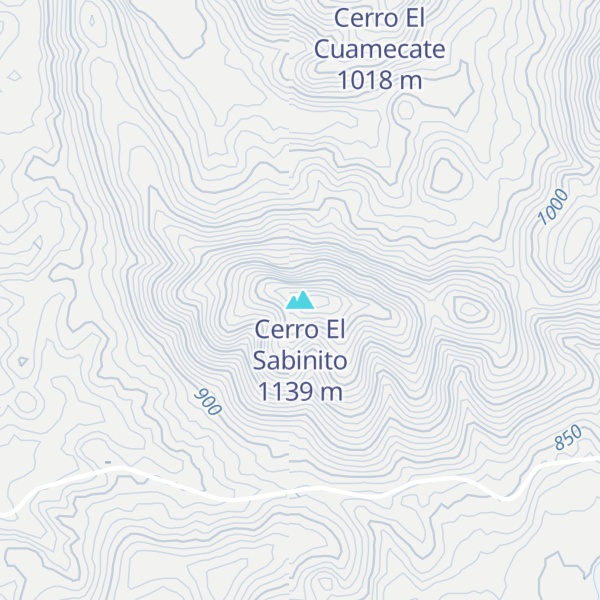 Map of Cerro El Sabinito