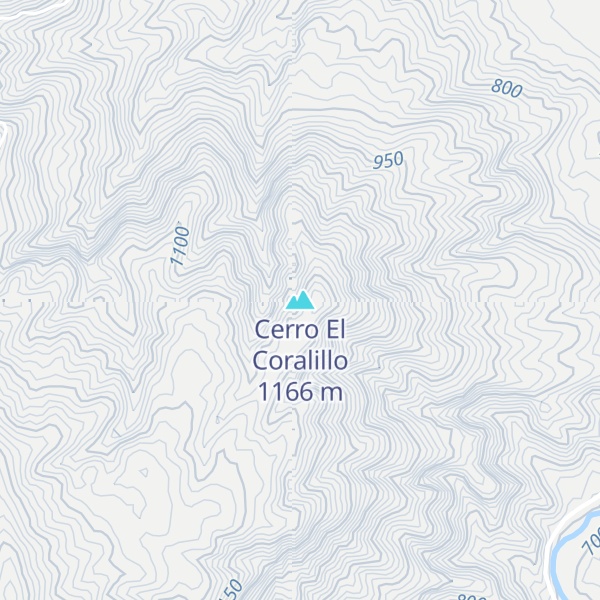 Map of Cerro El Coralillo