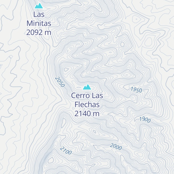 Map of Cerro Las Flechas