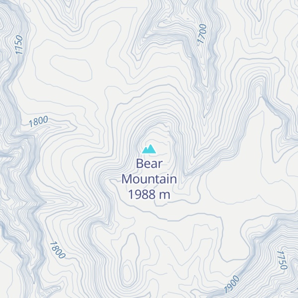 Map of Bear Mountain